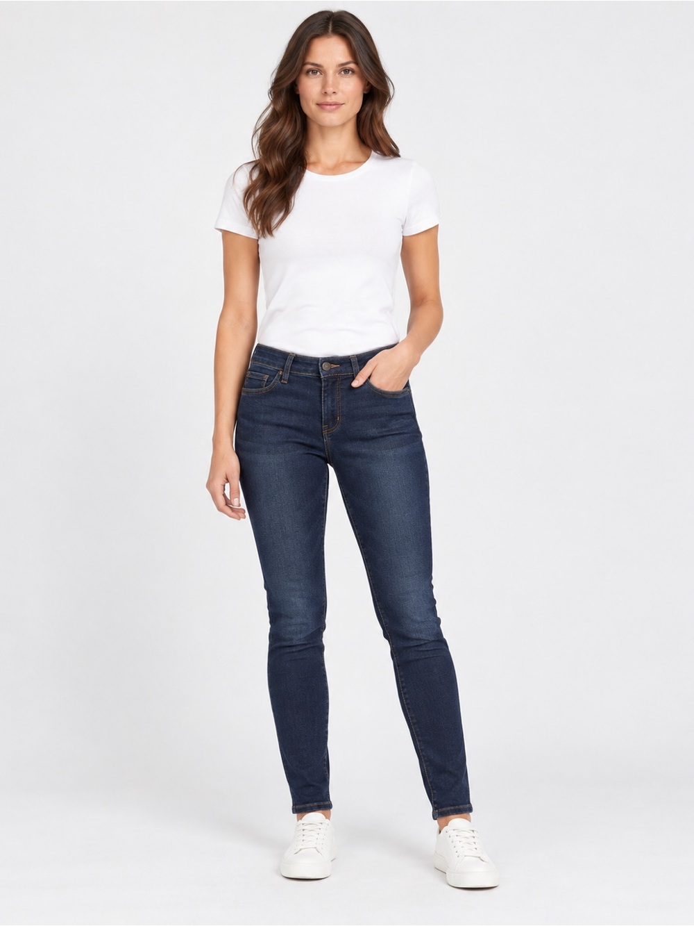 Jones New York Dark Indigo Skinny Jeans